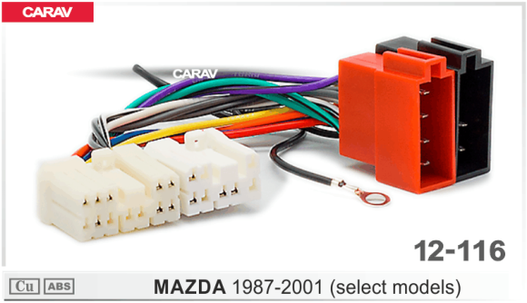 ISO-переходник MAZDA 1987-2001 (выборочн. модели) (Carav 12-116)
