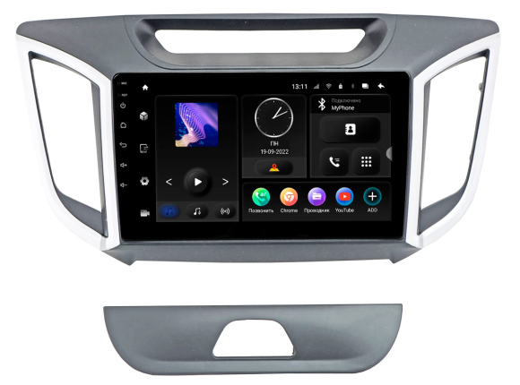 Incar TMX-2411с-6 | 9" магнитола Hyundai Creta 2016-2021 для комплектации автомобиля с камерой заднего вида (Android 10 / 1280х720 / Wi-Fi / 4G(LTE) / BT/ DSP / 6+128Gb)
