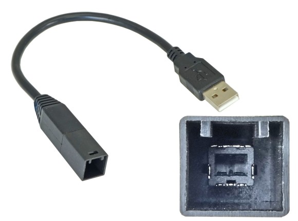 Carav 20-004 | USB-переходник для подключения магнитолы к штатному разъему USB (Toyota 2012-2019 выборочные модели)