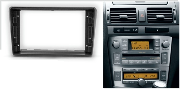 Carav 22-714 | 9" переходная рамка Toyota Avensis 2003-2008 (черная) Carav 22-714 | 9" переходная рамка Toyota Avensis 2003-2008 (черная)