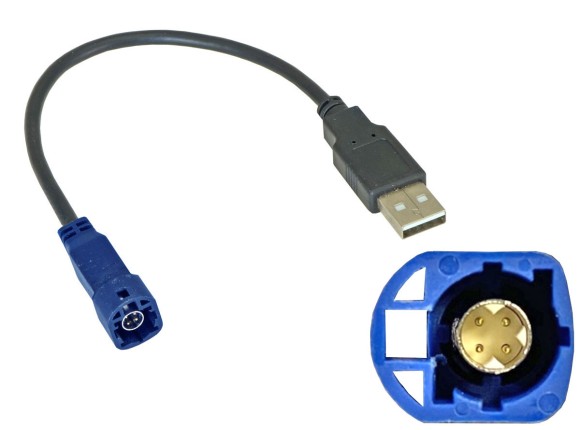 Carav 20-009 | USB-переходник (тип3) для подключения магнитолы к штатному разъему USB (VW, Skoda выборочные модели)
