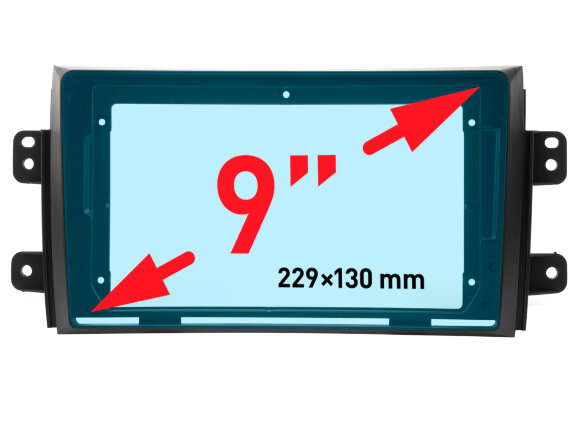 Incar RSZ-FC512 | 9" переходная рамка Suzuki SX4 2006-2013 Incar RSZ-FC512 | 9" переходная рамка Suzuki SX4 2006-2013