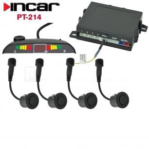 Универсальная система парковки автомобиля INCAR PT-214M / парктроник 4 датч. матовый, контроль мертвых зон