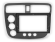 Carav 22-724 | 9" переходная рамка Honda Civic 2001-2006 (руль слева, без климат-контроля) черная