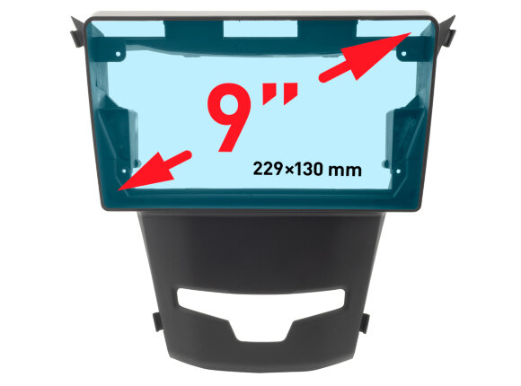 Incar RSY-FC480 | 9" переходная рамка Ssang Yong Actyon 2013+ Incar RSY-FC480 | 9" переходная рамка Ssang Yong Actyon 2013+