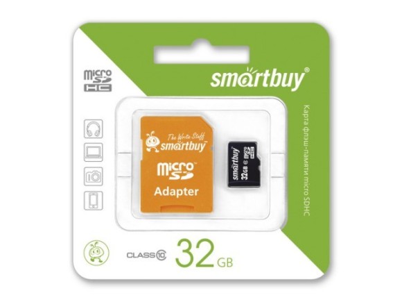 Карта памяти SmartBuy microSD 32GB Class 10 