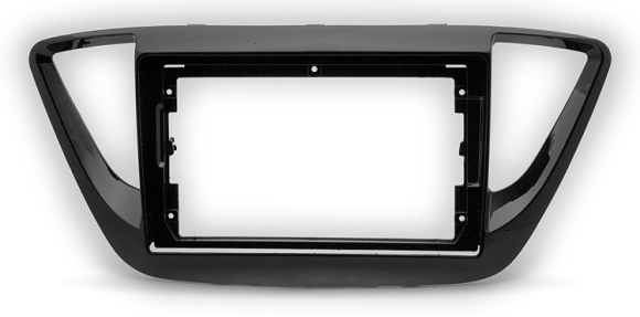 Carav 22-1534 | 9" переходная рамка Hyundai Accent, Solaris 2017-2019 (черный глянец)