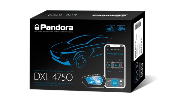 Pandora DXL 4750 автосигнализация 4G с автозапуском GSM/GPS/ГЛОНАСС