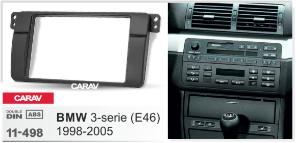 Carav 11-498 | 2DIN переходная рамка BMW 3-Series (E46) 1998-2007