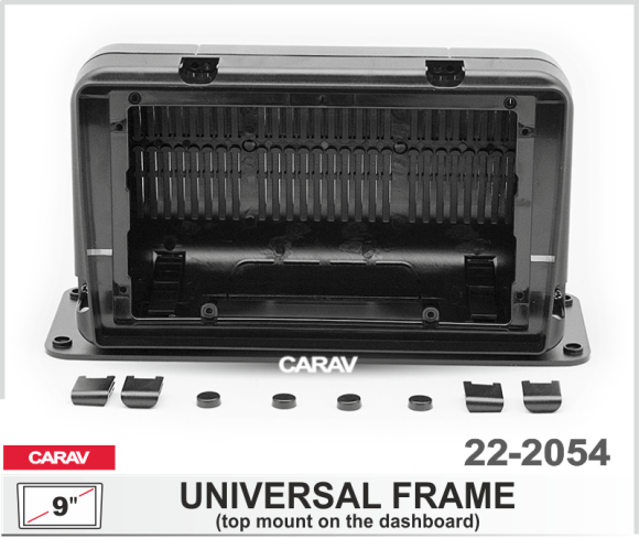Carav 22-2054 | 9" универсальная рамка крепление на торпеду сверху ver.2