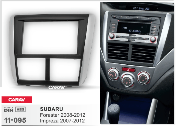 Carav 11-095 | 2DIN переходная рамка Subaru Forester 2008-2013, Impreza 2007-2011 Carav 11-095 | 2DIN переходная рамка Subaru Forester 2008-2013, Impreza 2007-2011