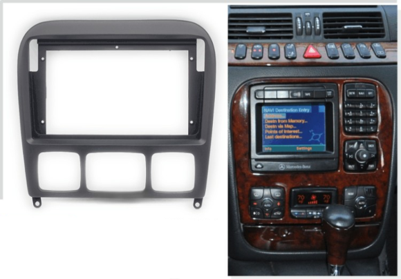 Carav 22-135 | 9" переходная рамка Mercedes-Benz S-klasse (W220) 1998-2005 Carav 22-135 | 9" переходная рамка Mercedes-Benz S-klasse (W220) 1998-2005