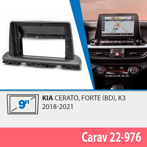 Carav 22-976 | 9" переходная рамка KIA Cerato, Forte (BD), K3 2018-2021