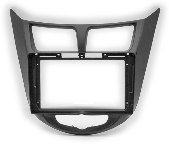 Carav 22-1535 | 9" переходная рамка Hyundai i-25, Accent, Solaris 2010-2017, DODGE Attitude 2011-2014 (черная)