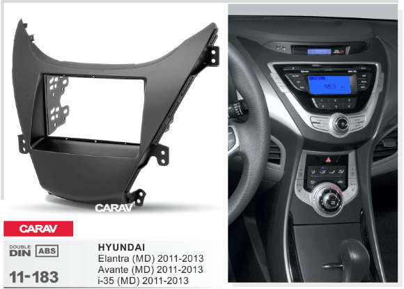 Carav 11-183 | 2DIN переходная рамка HYUNDAI Elantra (MD), Avante (MD) 2010-2014