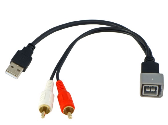 USB-AUX переходник INCAR CON USB-LADA для LADA Vesta, NISSAN