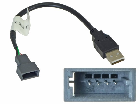 USB-переходник Incar USB HY-FC101 для KIA, HYUNDAI для подключения магнитолы Incar к штатному разъему USB