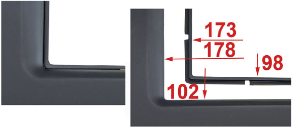 Incar 95-7953A | 2DIN переходная рамка Suzuki Grand Vitara 2005-2015 Incar 95-7953A | 2DIN переходная рамка Suzuki Grand Vitara 2005-2015
