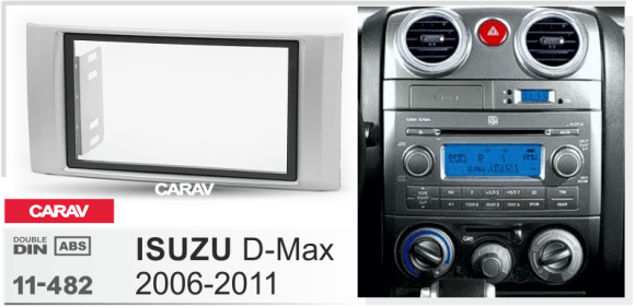 Carav 11-482 | 2DIN переходная рамка ISUZU D-Max 2002-2012