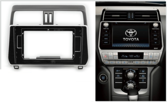 Carav 22-025 | 10.1" переходная рамка Toyota Land Cruiser Prado (150) 2017-2020