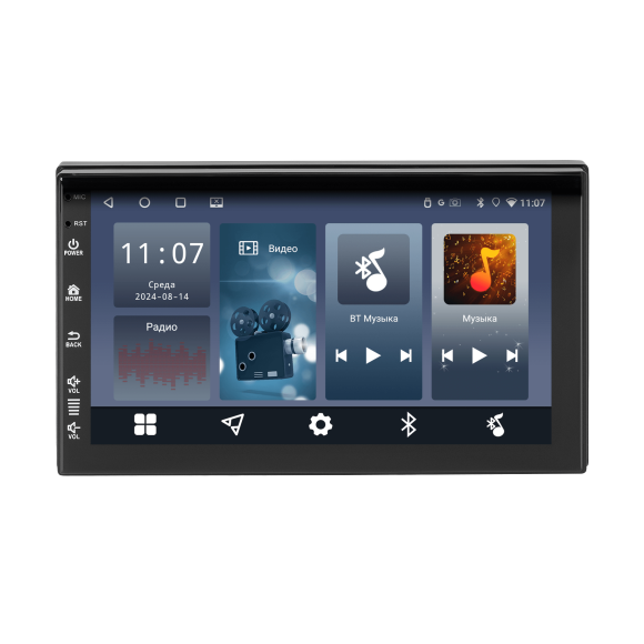 Incar NBA-7401 | 2DIN автомагнитола (Android 11 / Wi-Fi  / GPS / Bluetooth / 7" IPS 1024*600 / 4+64Gb)