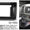 Carav 22-1422 | 10.1&quot; переходная рамка Renault Trafic 2006-2010, Opel Vivaro 2006-2010, Nissan Primastar 2006-2014