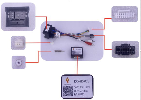 Carav 16-248 | разъем 16-pin FORD Mondeo 2010-2015 (Power + Speakers + Antenna + Wheel + RCA + CANBUS)