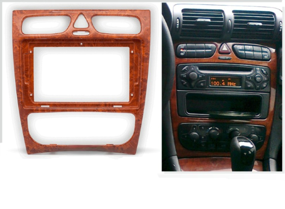 Carav 22-1441 | 9" рамка Mercedes-Benz C-klasse (W203) 00-04, CLK-klasse (W209) 02-06, G-klasse (W463) 98-06, Viano 03-06, Vito (W639) 03-06