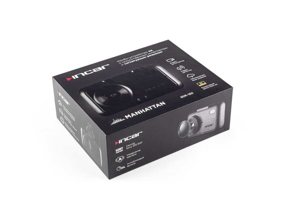 Incar SDR-180 Manhattan | регистратор с сигнатурным радар-детектором ...