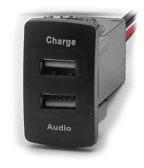 USB разъем в штатную заглушку HONDA (2 порта: аудио + зарядное устройство) (Carav 17-105)