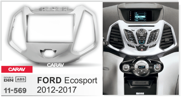 Carav 11-569 | 2DIN переходная рамка Ford Ecosport 2012-2017 Carav 11-569 | 2DIN переходная рамка Ford Ecosport 2012-2017