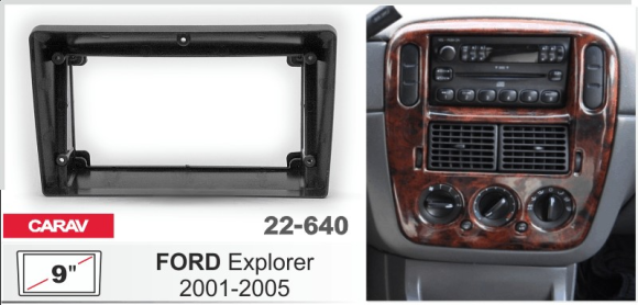 Carav 22-640 | 9" переходная рамка FORD Explorer 2001-2006