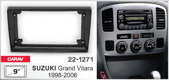 Carav 22-1271 | 9" переходная рамка Suzuki Grand Vitara 1997-2006 Carav 22-1271 | 9" переходная рамка Suzuki Grand Vitara 1997-2006