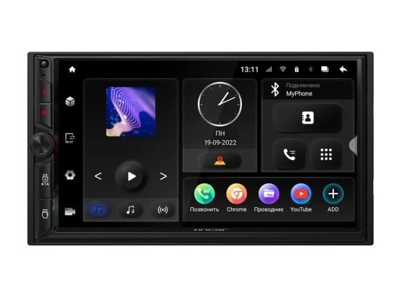 Incar TMX-7704-3 | 7" (2DIN) магнитола (Android 10 1024x600 / Wi-Fi / 4G LTE / DSP/ размер лицевой панели 173x98 мм / 3+32 Gb