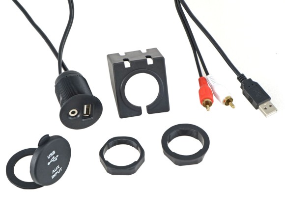 Incar CON USB-AUX | USB-AUX кабель для выноса разъемов в салон