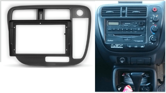 Carav 22-226 | 9" переходная рамка Honda Civic 1995-2002 (руль справа, без климат-контроля) Carav 22-226 | 9" переходная рамка Honda Civic 1995-2002 (руль справа, без климат-контроля)