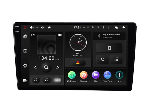 Incar TMX2-7709-3 | 9.5" магнитола универсальная (Android 10 / 2000х1200 / Wi-Fi / 4G LTE / DSP / 3+32Gb)