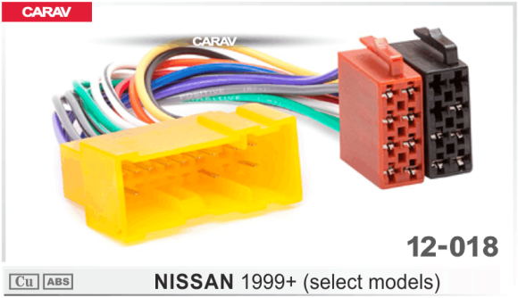 Carav 12-018 I ISO-переходник NISSAN 1999+ (выборочн. модели)