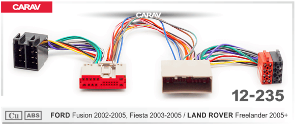 ISO-переходник FORD Fusion 2002-2005, Fiesta 2003-2005 / LAND ROVER Freelander 2005+ (Carav 12-235)