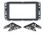 Incar 95-3305A | 2DIN переходная рамка Buick Enclave 2013-2017, Chevrolet Traverse 2012-2017, GMC Acadia 2013-2016