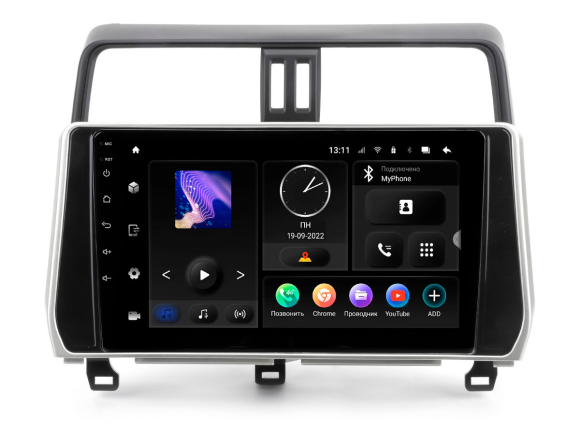 Incar TMX-2215-6 | 10.1" магнитола Toyota LC Prado 150 2021+ (Android 10 / 1280x720 / Wi-Fi / 4G(LTE)/ BT / DSP / 6+128 Gb)