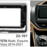 Carav 22-197 | 10.1&quot; переходная рамка Toyota Noah, Esquire, Voxy 2014-2021