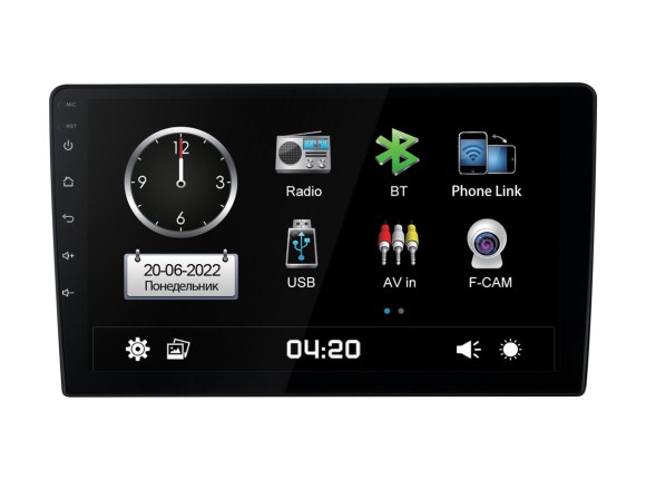 Автомагнитола Universal 10" Incar ADF-7710 CITY автомобильная мультимедийная система Car Play Android Auto, Bluetooth, (поддержка AHD камеры)