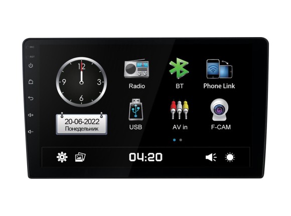 Автомагнитола Universal 9" Incar ADF-7709 CITY автомобильная мультимедийная система Car Play Android Auto, Bluetooth, (поддержка AHD камеры)