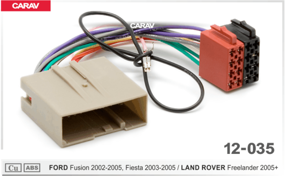 Carav 12-035 I ISO-переходник FORD Fusion 2002-2005, Fiesta 2003-2005 / LAND ROVER Freelander 2005+