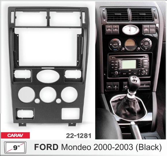 Carav 22-1281 | 9" переходная рамка Ford Mondeo 2000-2003