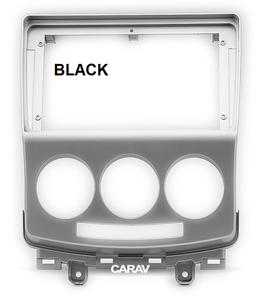 Carav 22-1634 | 9" переходная рамка Mazda (5), Premacy 2005-2010, Ford i-Max 2007-2010 (черная)