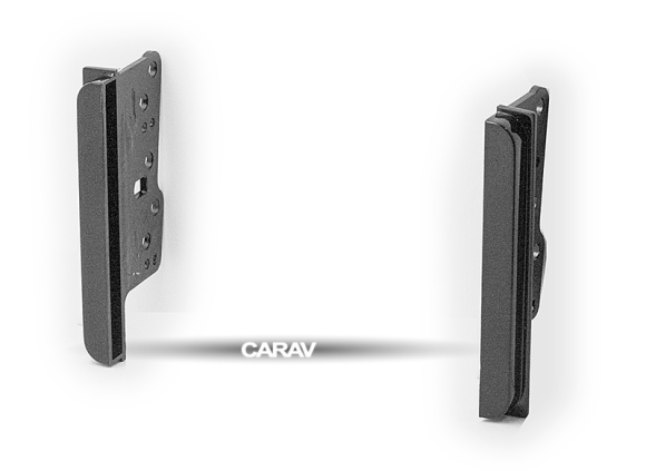 Carav 11-910 | 2DIN универсальные кронштейны для TOYOTA 10 мм (178x100 мм) 200x100 мм ( 2 шт. , Блист. Черный)																																				 
