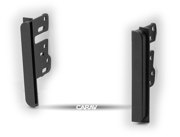 Carav 11-911 | 2DIN универсальные кронштейны для TOYOTA 13 мм (173x98 мм) 200x100 мм ( 2 шт. , Черный)
